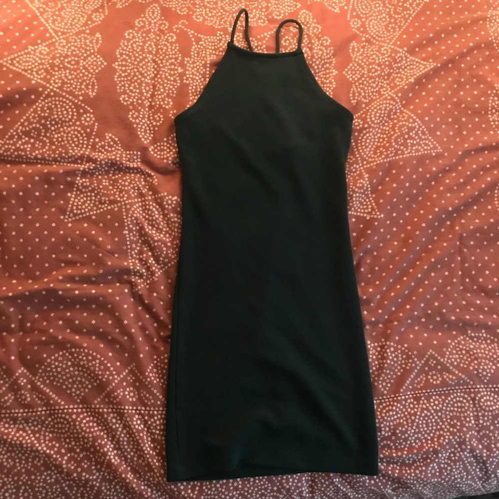 Dark green bodycon dress